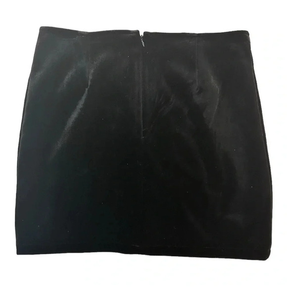 Floral Embroidered Velvet Mini Skirt twee whimsigoth folk grunge bohemian - Picture 7 of 11